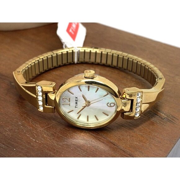 Timex Women's Watch TW2U70000 Quartz Mother of Pearl Gold Expansion Band… - Picture 7 of 13